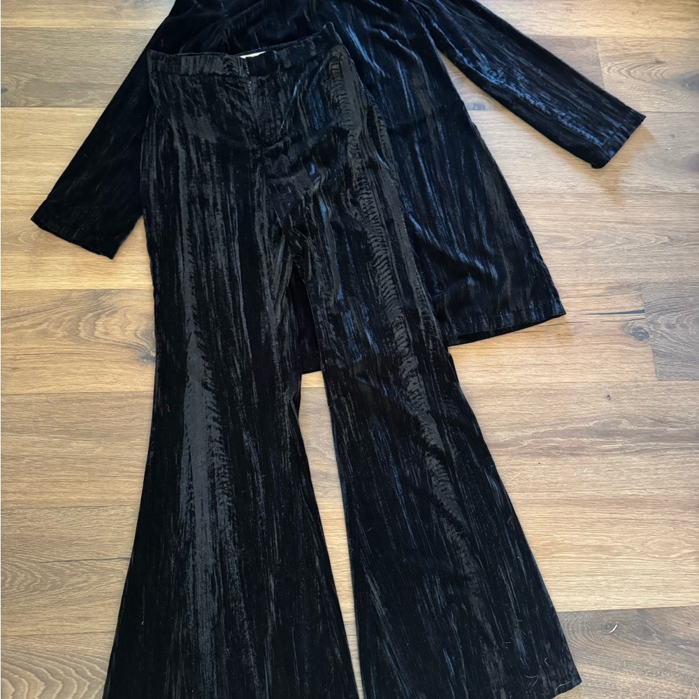 ZARA 2pc set. Tunic/ dress and flared Pants - Picture 4 of 7